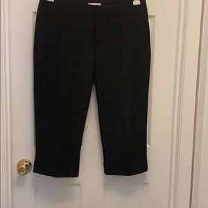Christopher & Banks black dress crop pants 10